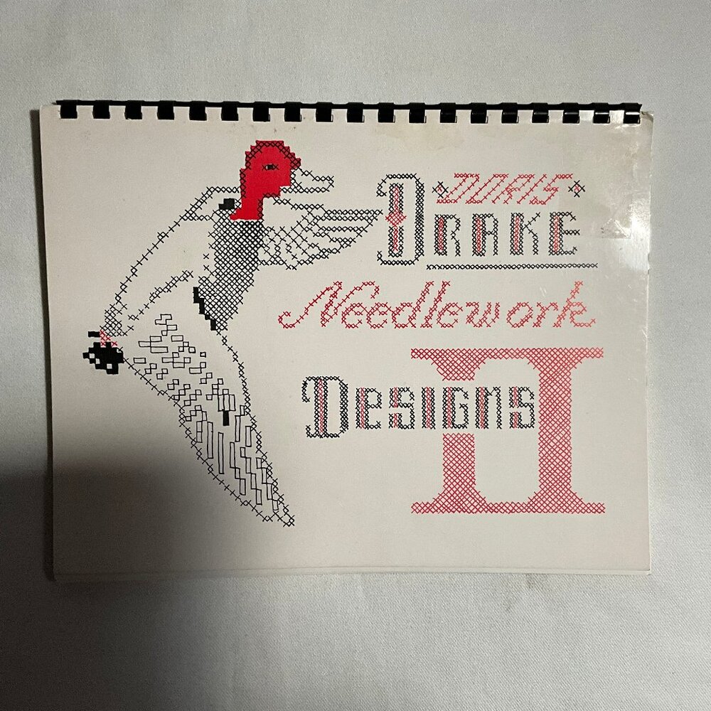 Doris Drake Needlework Designs II Book Animals Dog Butterfly Owl Mushrooms